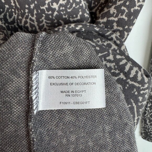 Eddie Bauer Women's Sz L Gray Half-Zip‎ Pullover Sweater Cotton Blend - Picture 5 of 7